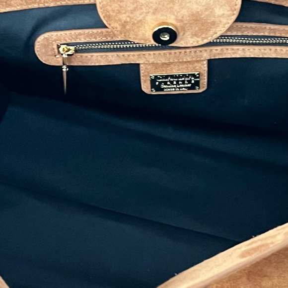 Claudia Firenze Italy Suede Leather Margaux Bag - Picture 13 of 16